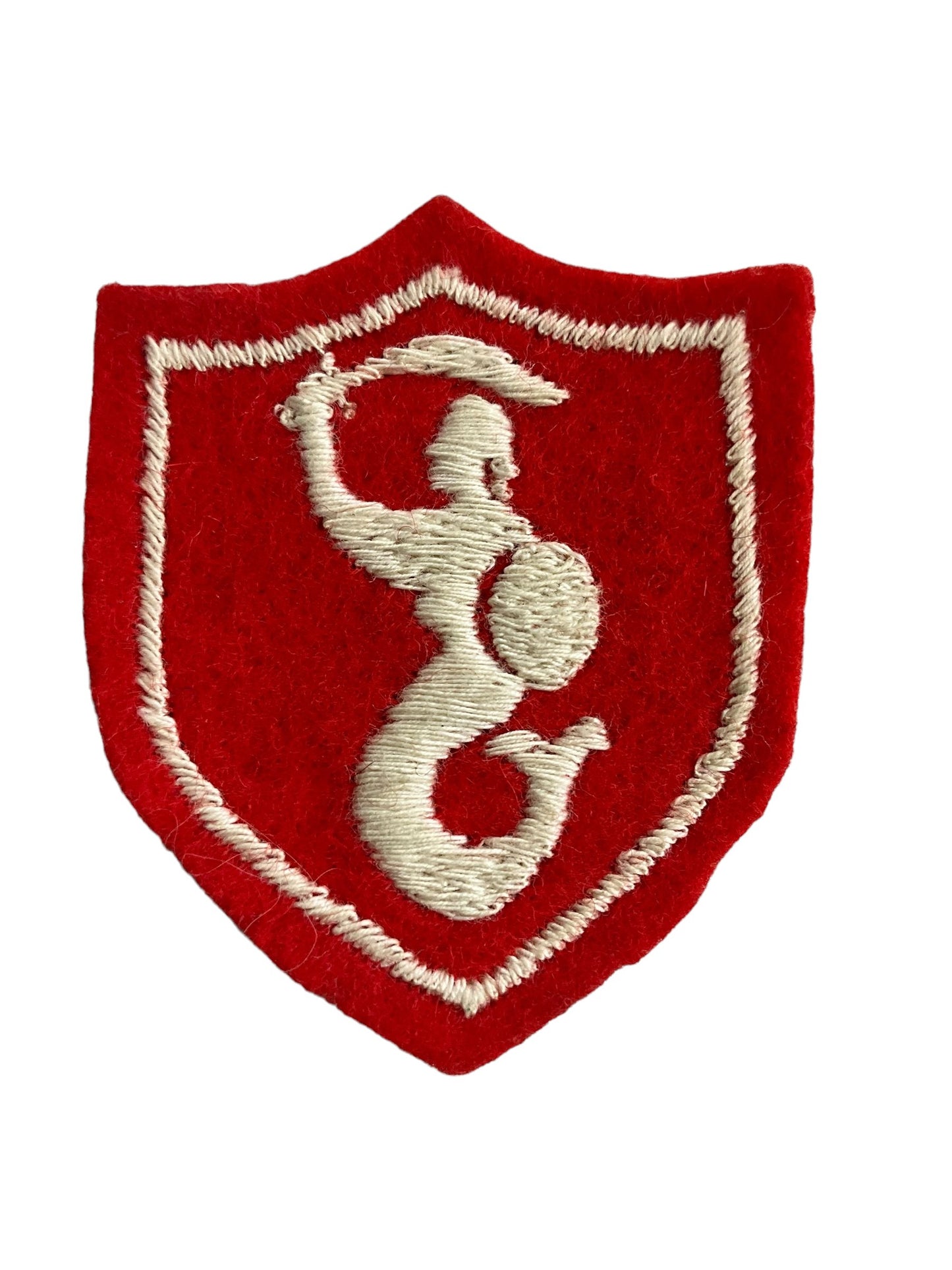 WW2 Poland Polish 2nd Corps Witch of Warsaw Starch Back British Made Patch