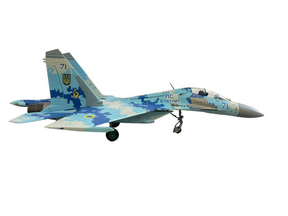 Ukrainian Air Force Sukhoi Su-27UB Flanker C Digital Pattern JC Wings 1:72 Die Cast Model NIB