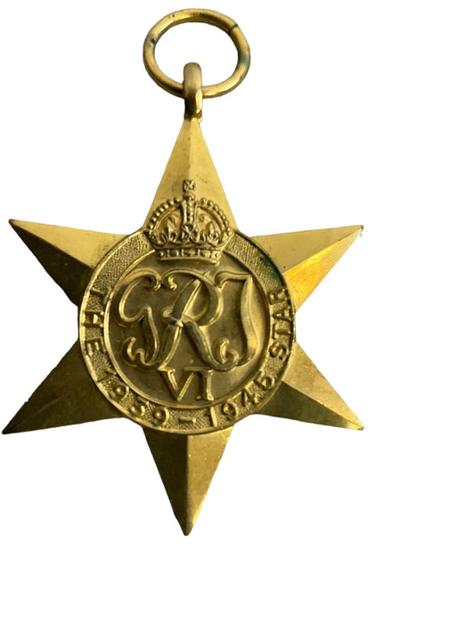 WW2 British 1939-1945 Star Medal PLATED