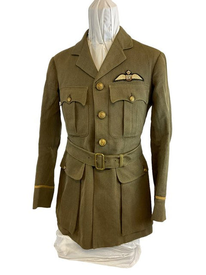 WW1 British 1918 RAF Khaki Service Tunic Named