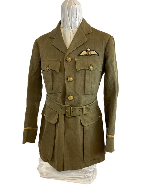 WW1 British 1918 RAF Khaki Service Tunic Named