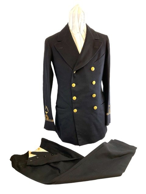 WW1 British Royal Naval Air Service RNAS Officers Service Dress Tunic Named