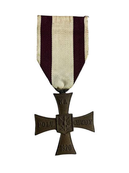 WW2 Poland Polish Cross of Valour British Made Full Size