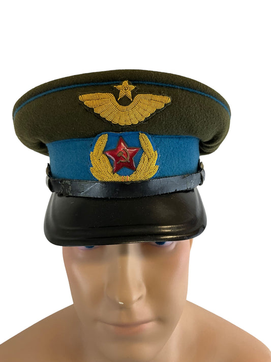 WW2 Russian Soviet Army Air Force Officers Peak Cap Hat 2